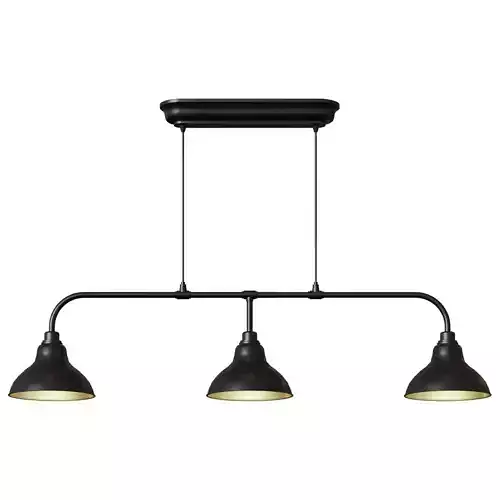 AGUNNARID Pendant lamp with 3 lights black