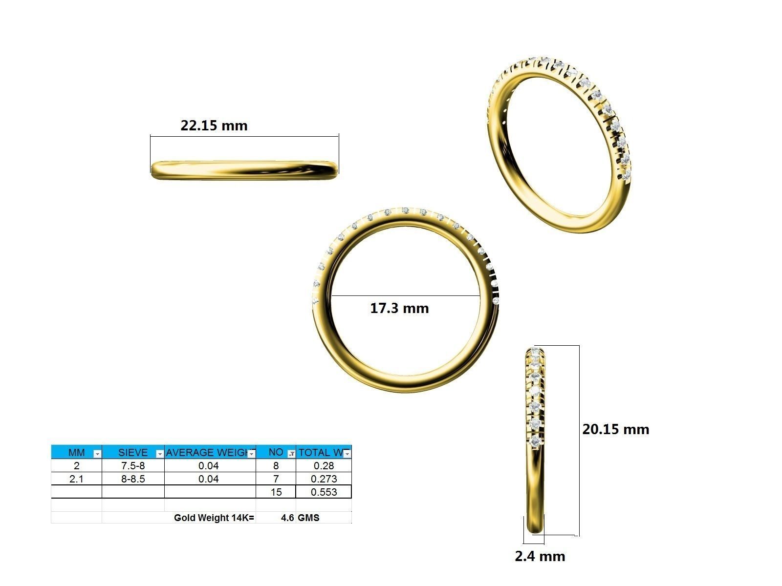 Ring - 128627 3D print model_12