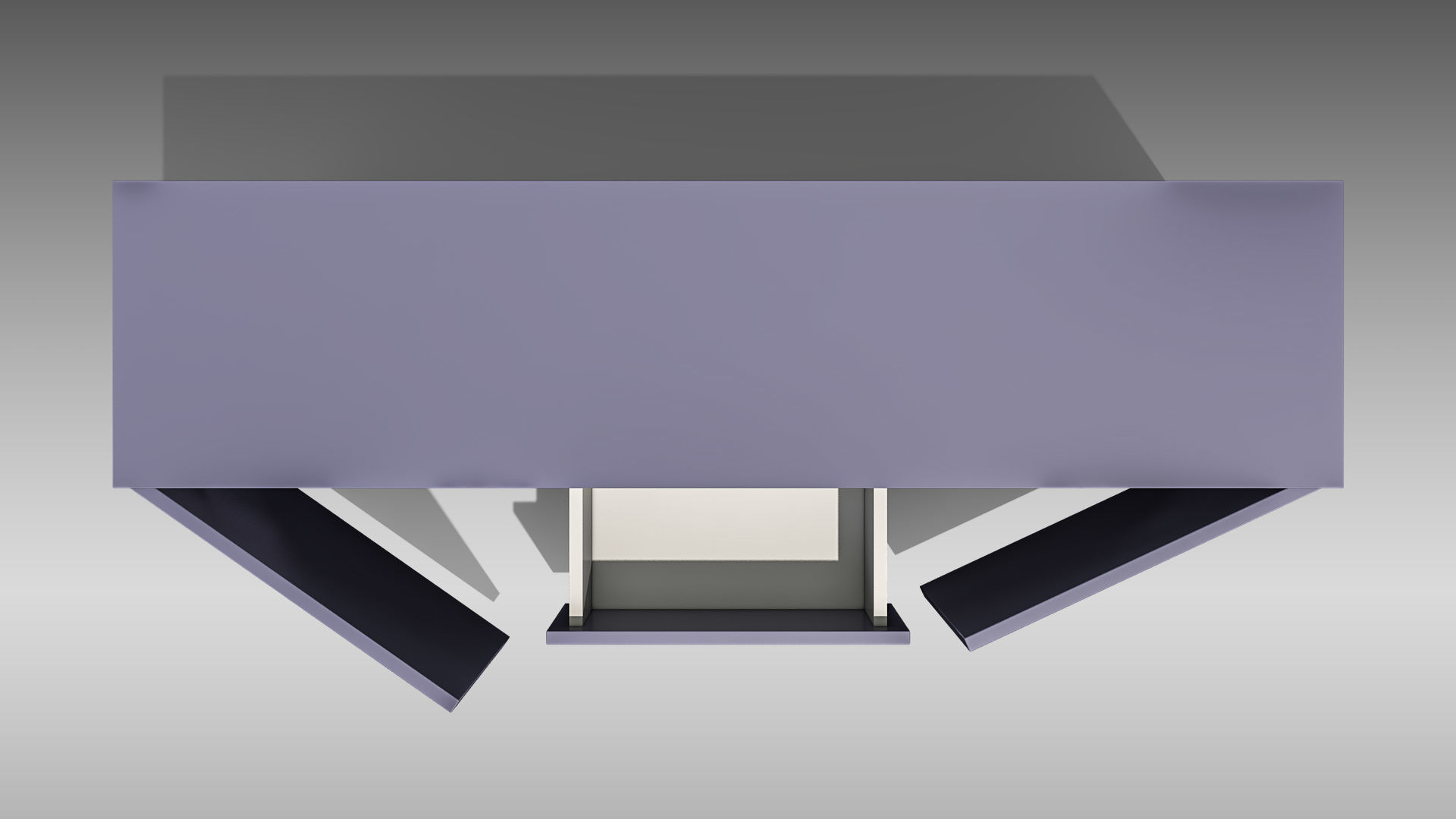 TV Stand 03 Low-poly 3D model_3