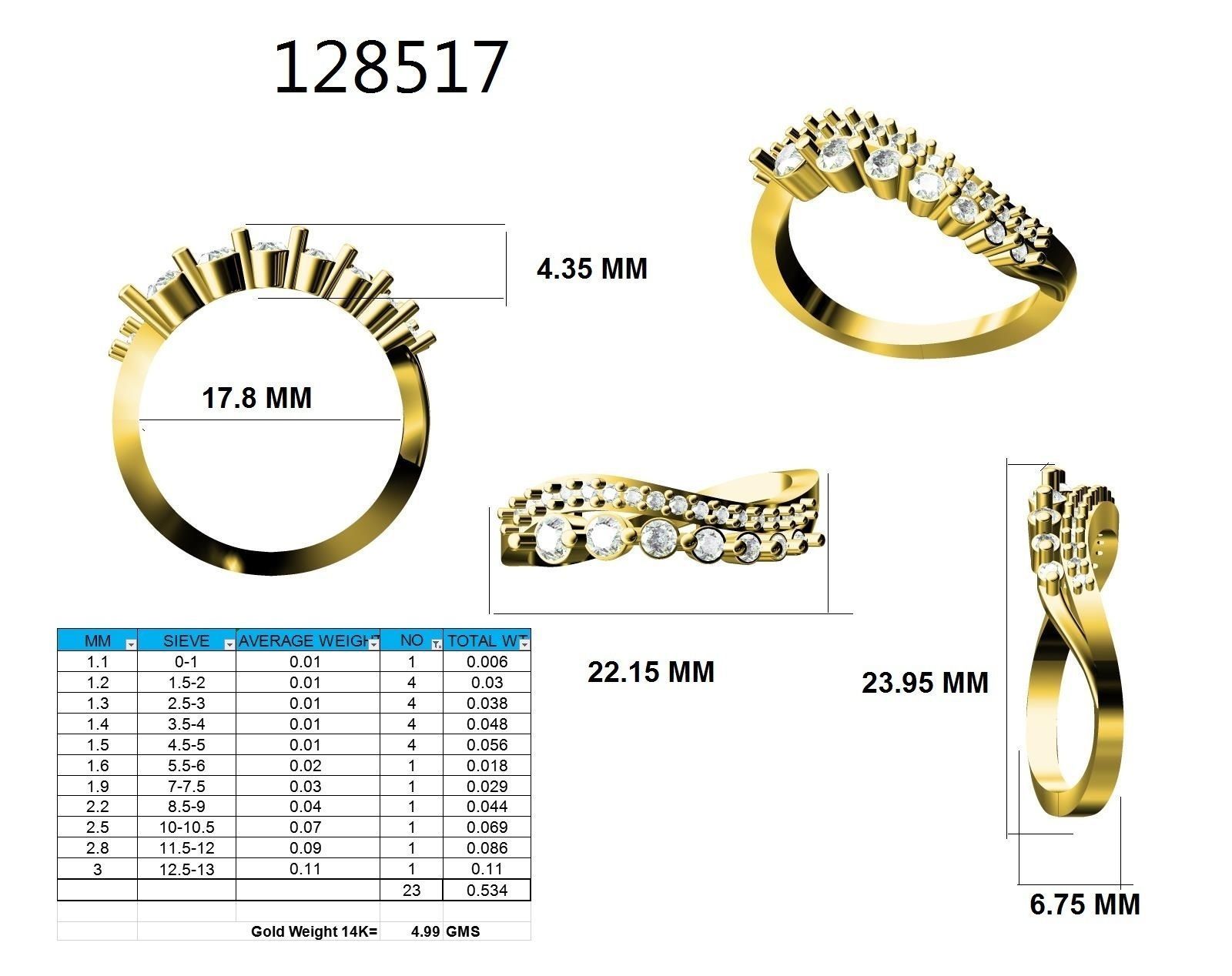 Ring - 128517 3D print model_12