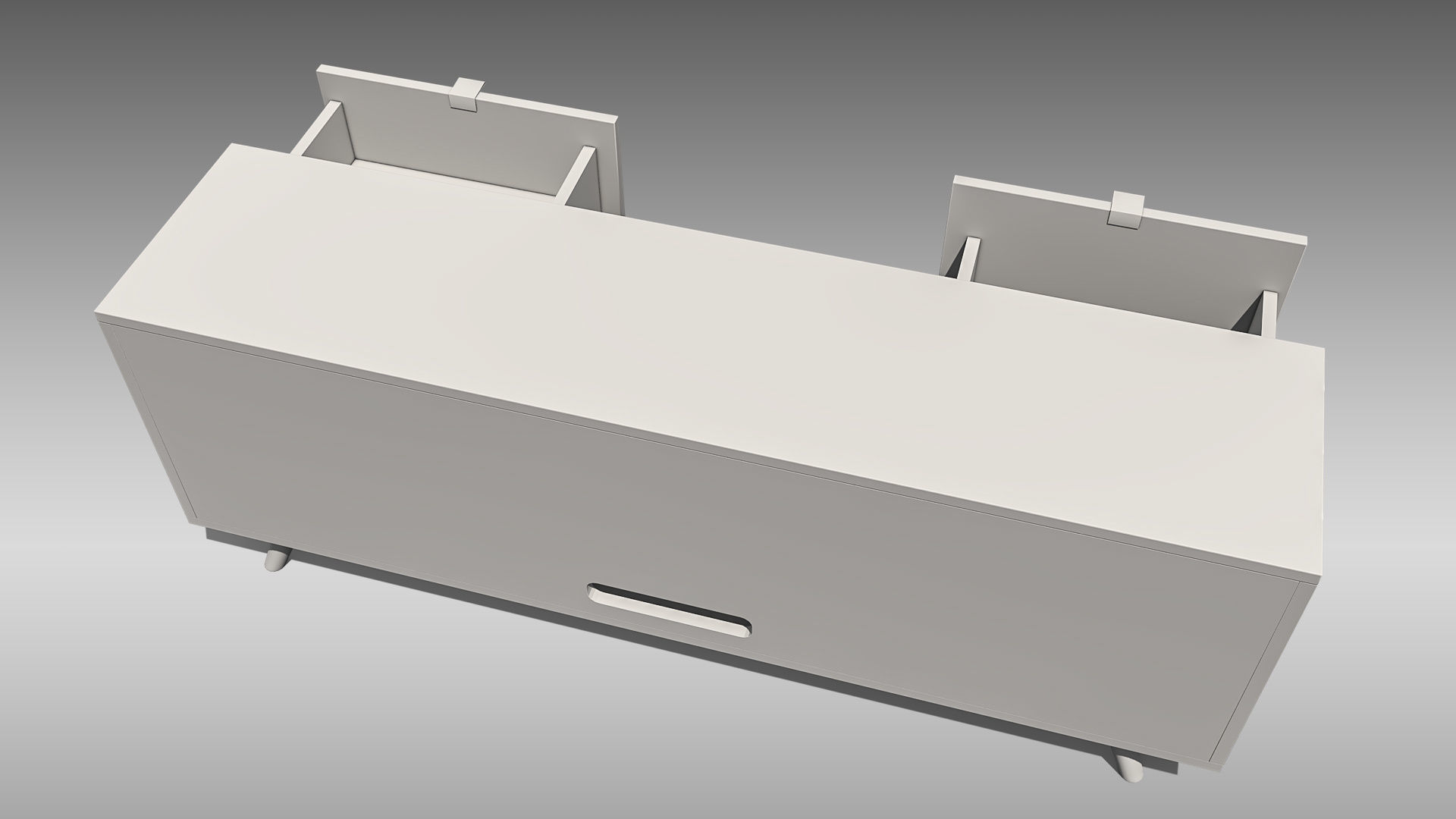 TV Stand 04 Low-poly 3D model_13