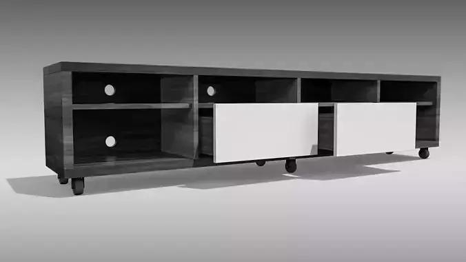 TV Stand 05 Low-poly 3D model