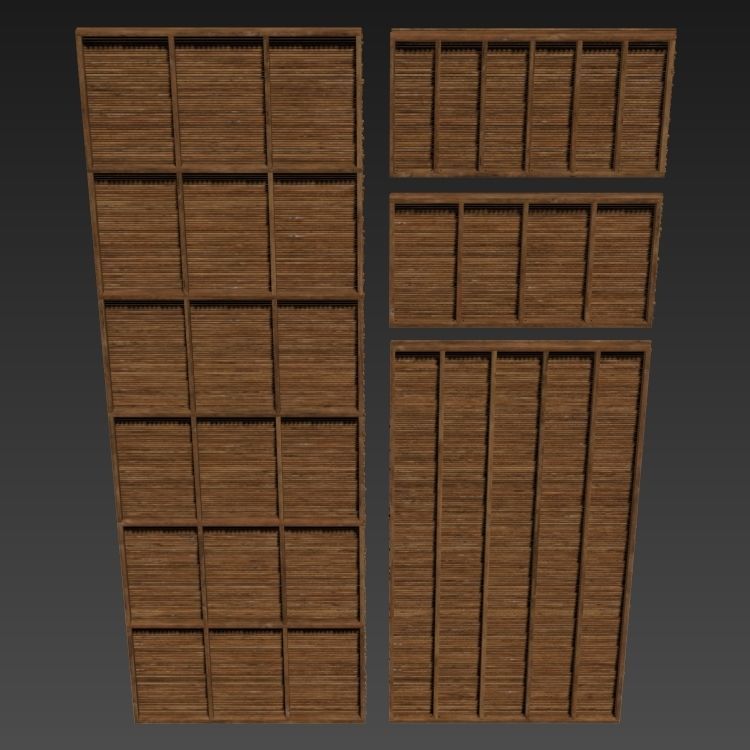 Ceiling thick branch straight n1 3D model_11