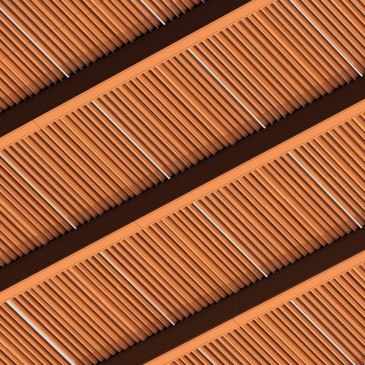 Ceiling thick branch straight n1 3D model_16