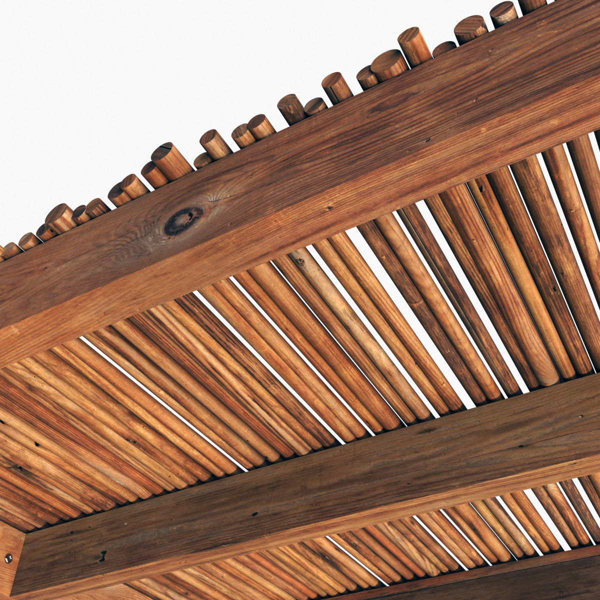 Ceiling thick branch straight n1 3D model_7