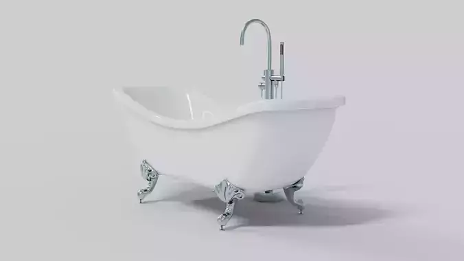 Freestanding Bathtub and Faucet