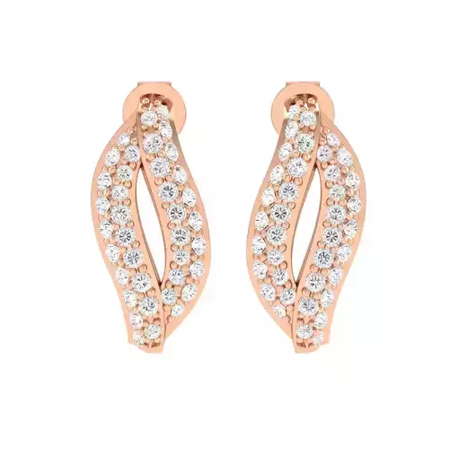 Women Earrings 3dm stl render detail 