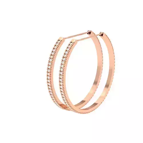 Women Earrings 3dm stl render detail 