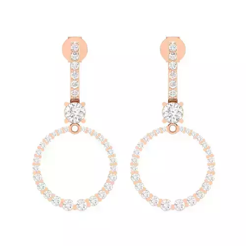 Women Round Earrings 3dm stl render detail 3D print model