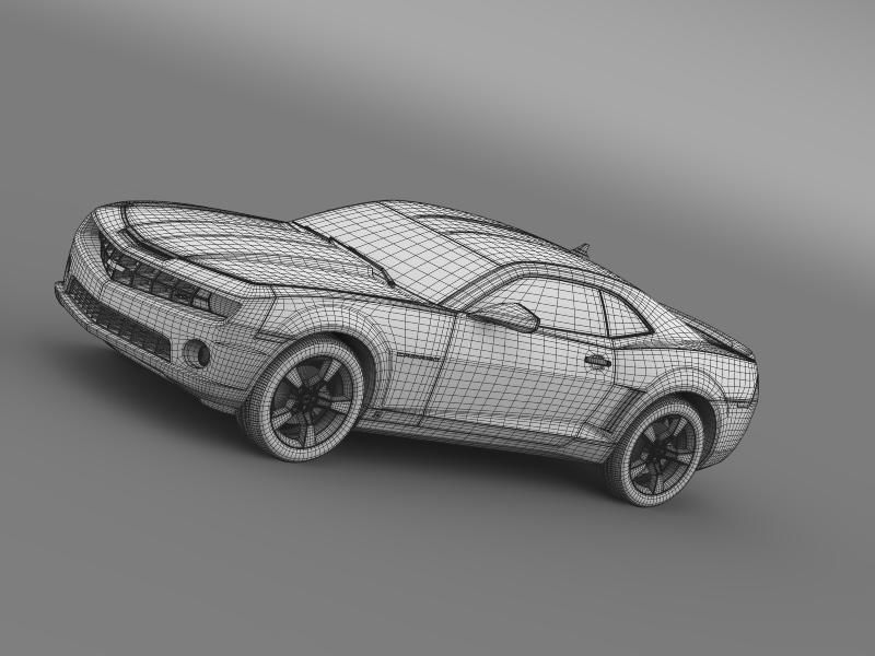 Chevrolet Camaro SS 2010 3D model_10