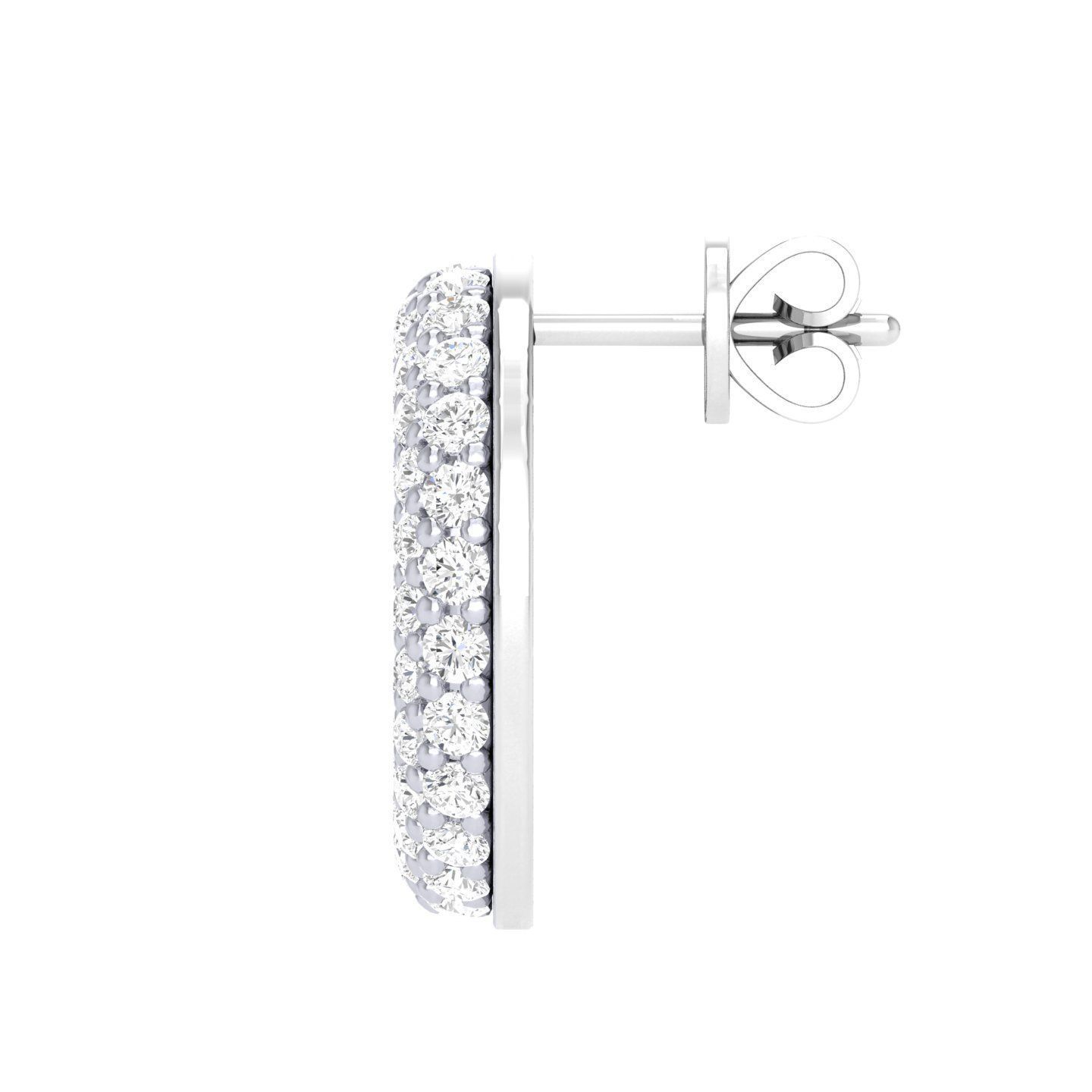 Women Round Earrings 3dm stl render detail 3D print model_5