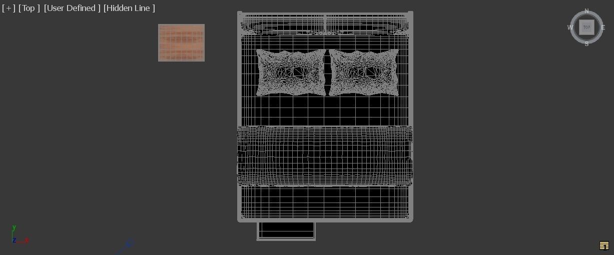 High quality 3d bed model 3D model_7