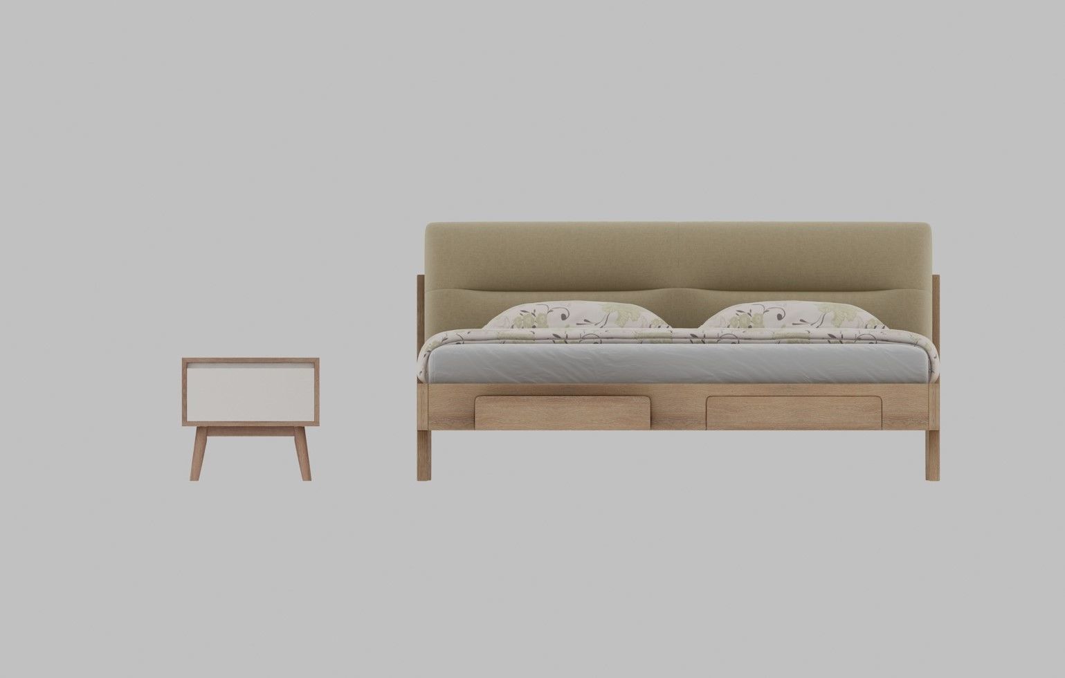 High quality 3d bed model 3D model_1