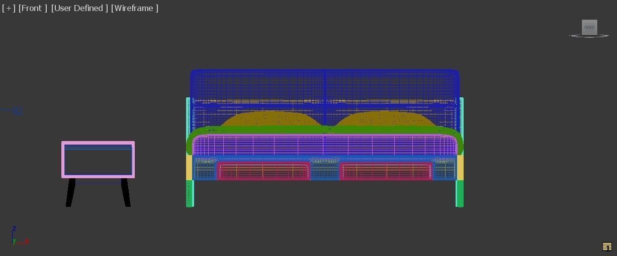 High quality 3d bed model 3D model_6