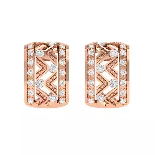 Women Earrings 3dm stl render detail 