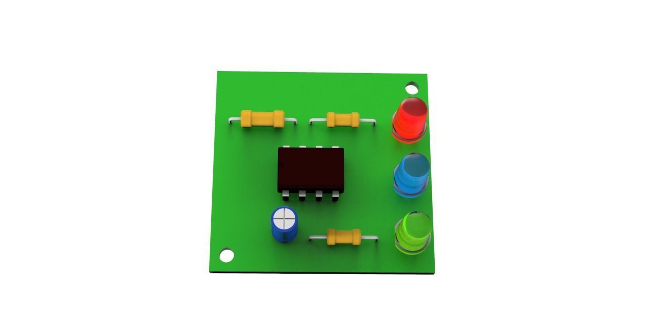 555 TIMER IC 3D print model_2