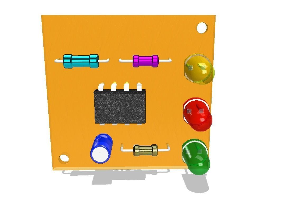 555 TIMER IC 3D print model_1