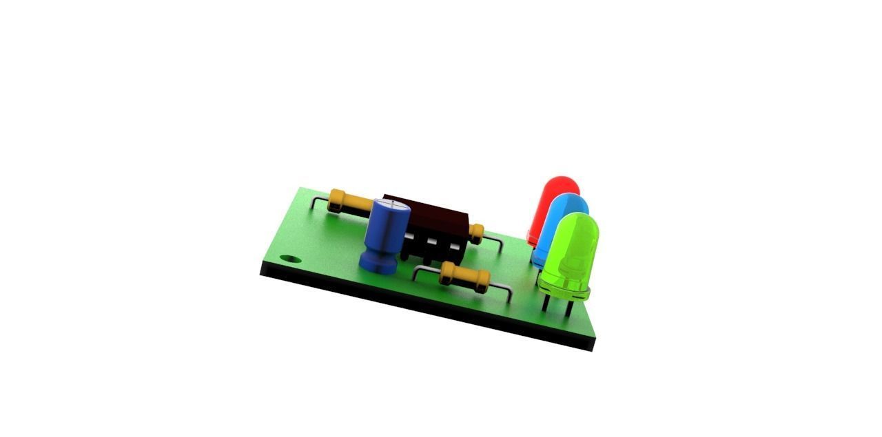 555 TIMER IC 3D print model_3
