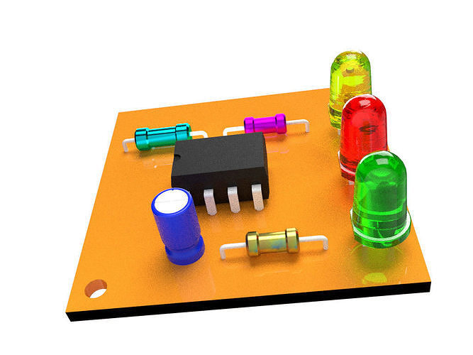 555 TIMER IC 3D print model
