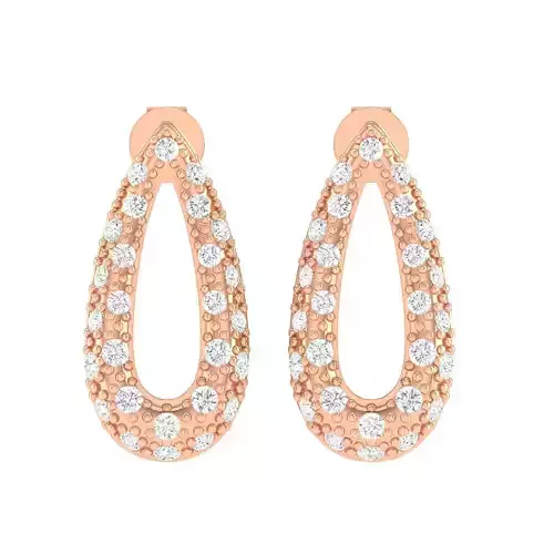 Women Earrings 3dm stl render detail 