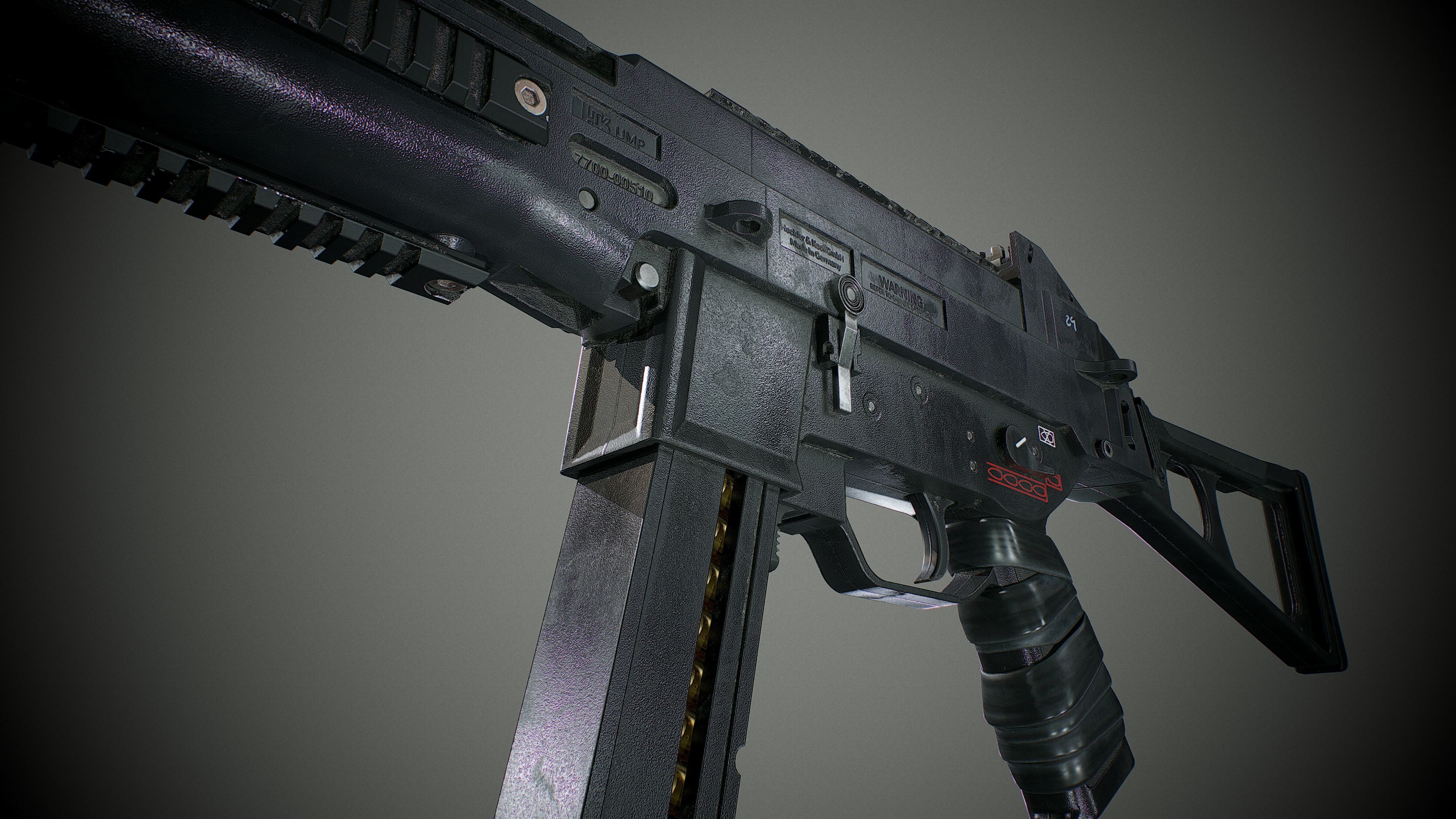 UMP 45 - Game Ready Low-poly 3D model_3