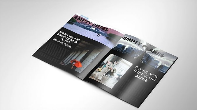 Magazine Mockup 3D model