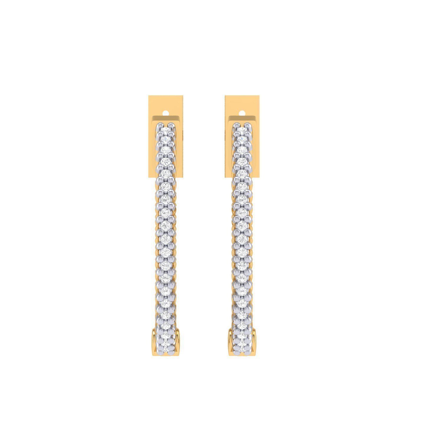 Women Earrings 3dm stl render detail 3D print model_6