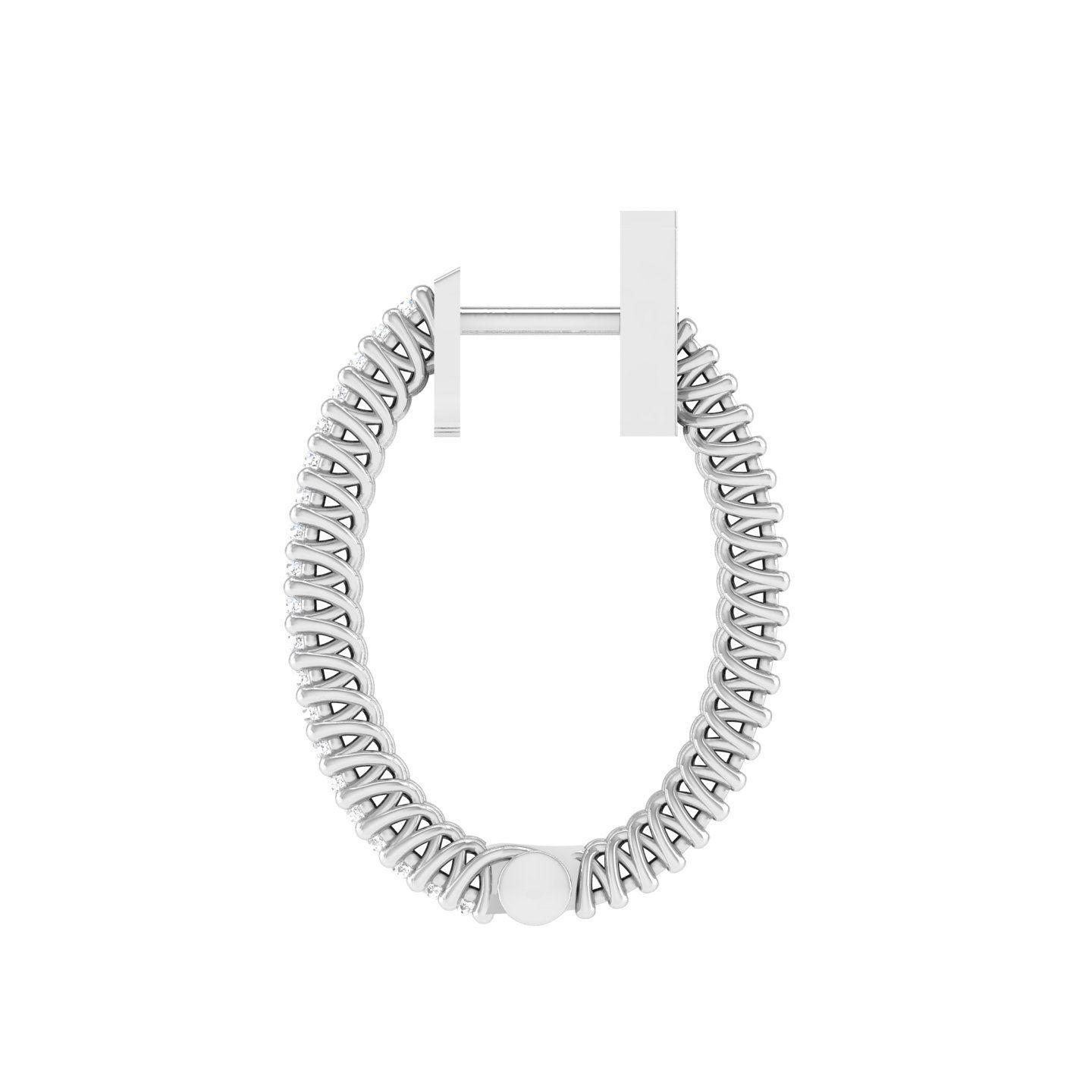 Women Earrings 3dm stl render detail 3D print model_4