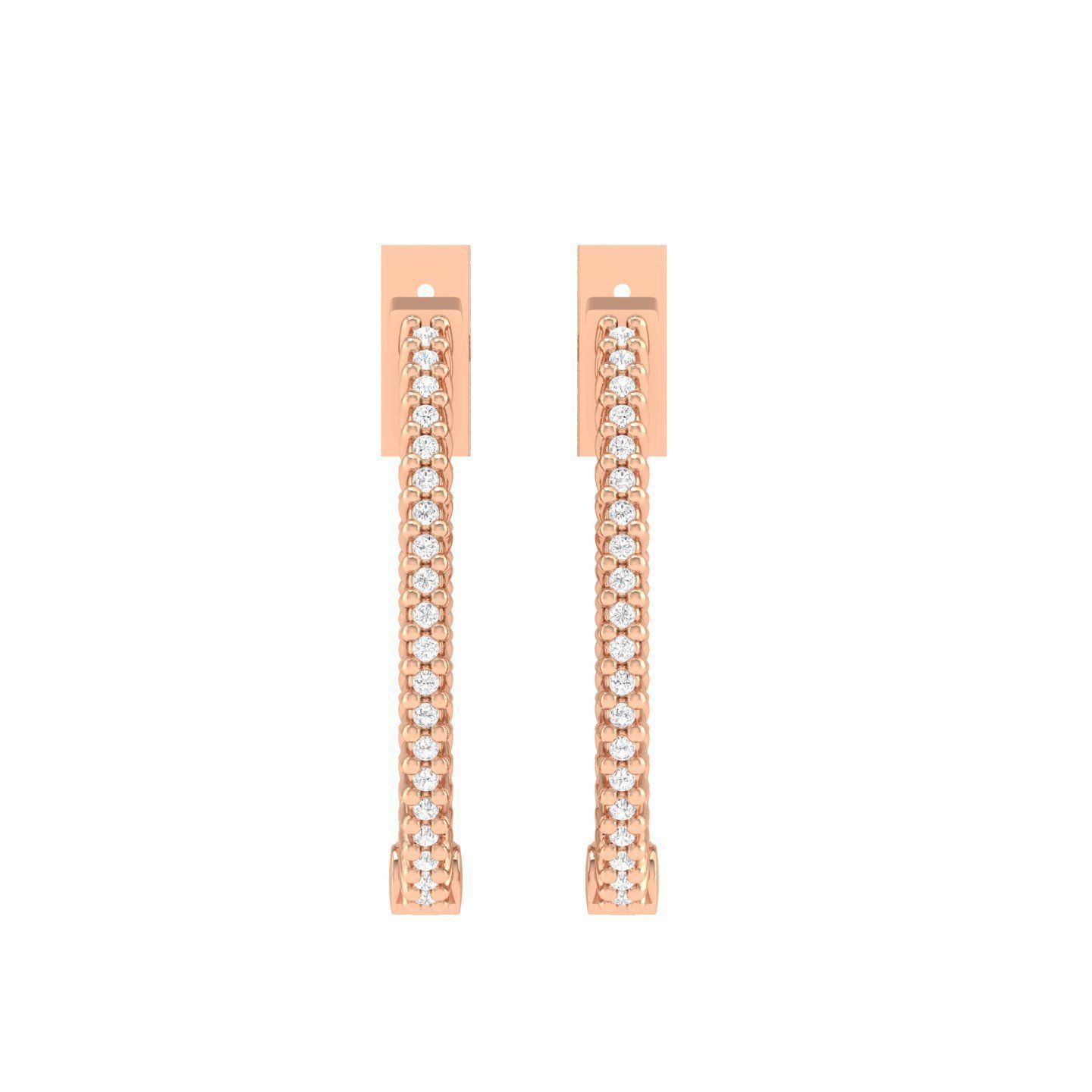 Women Earrings 3dm stl render detail 3D print model_1