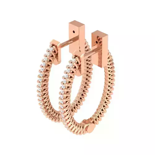 Women Earrings 3dm stl render detail 