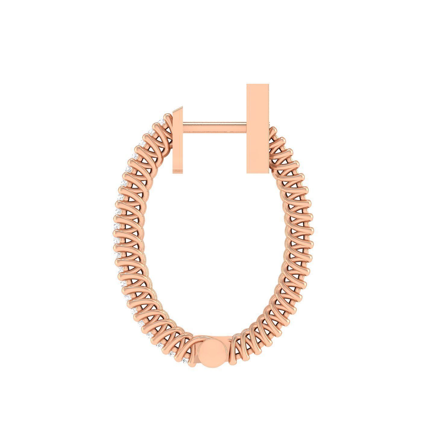 Women Earrings 3dm stl render detail 3D print model_2