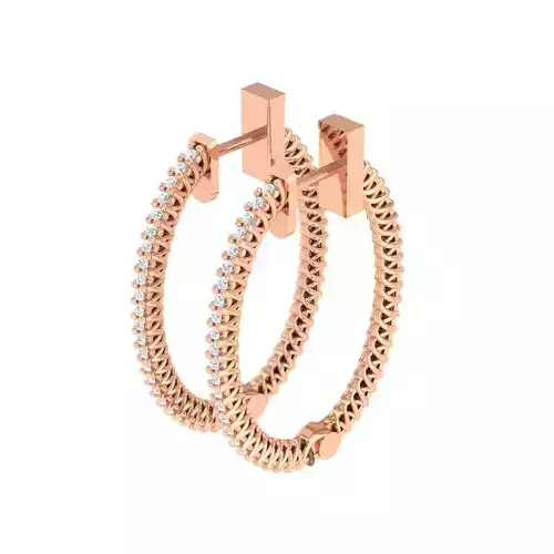 Women Earrings 3dm stl render detail 