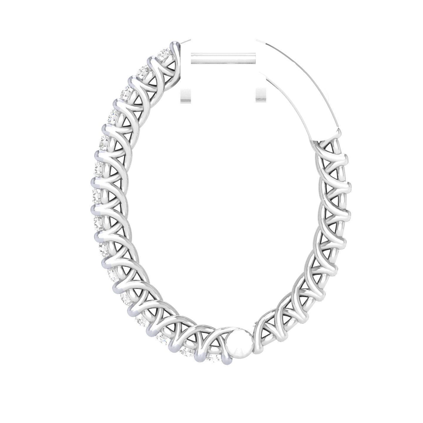 Women Earrings 3dm stl render detail  3D print model_4