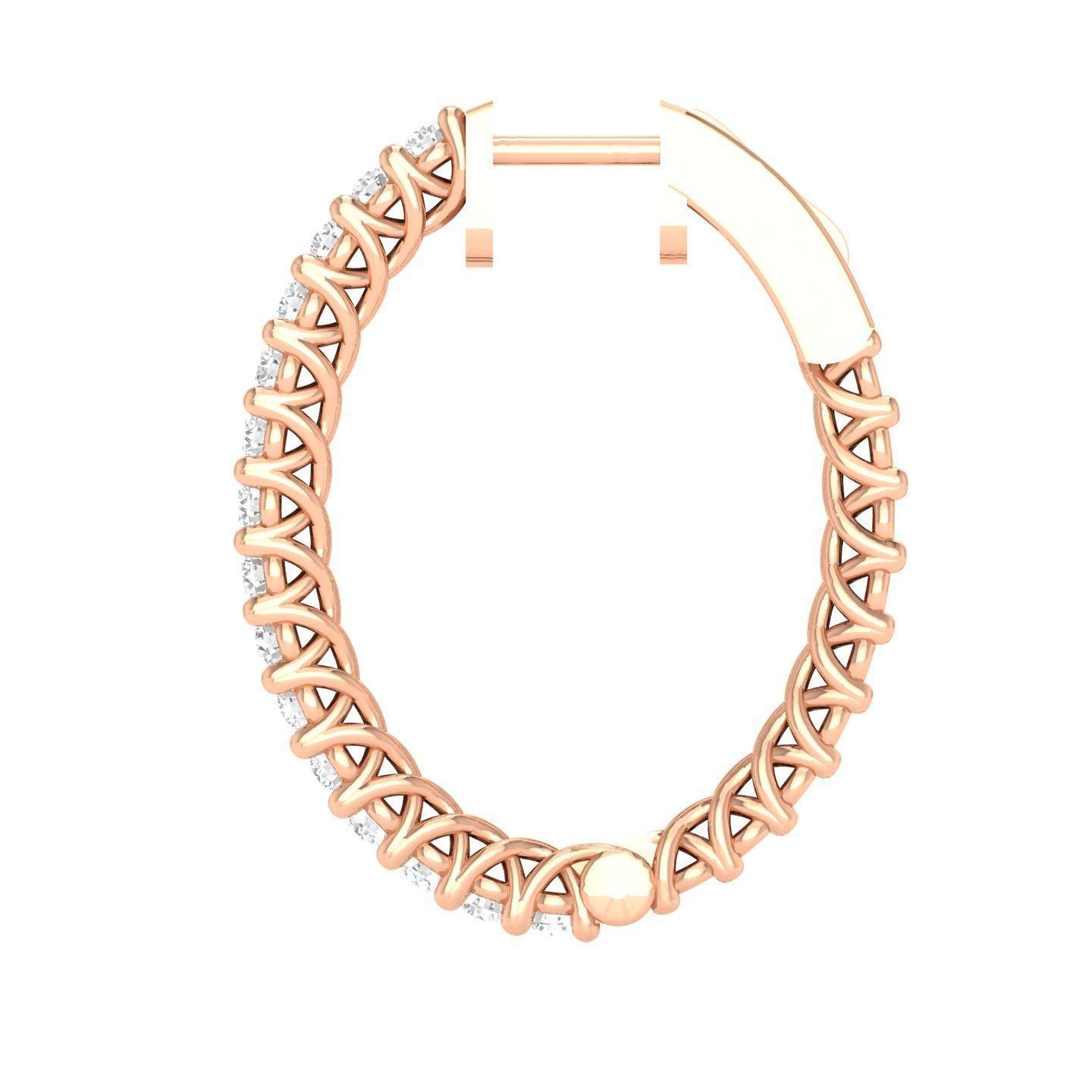 Women Earrings 3dm stl render detail  3D print model_2