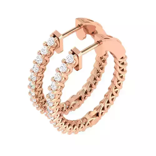 Women Earrings 3dm stl render detail 