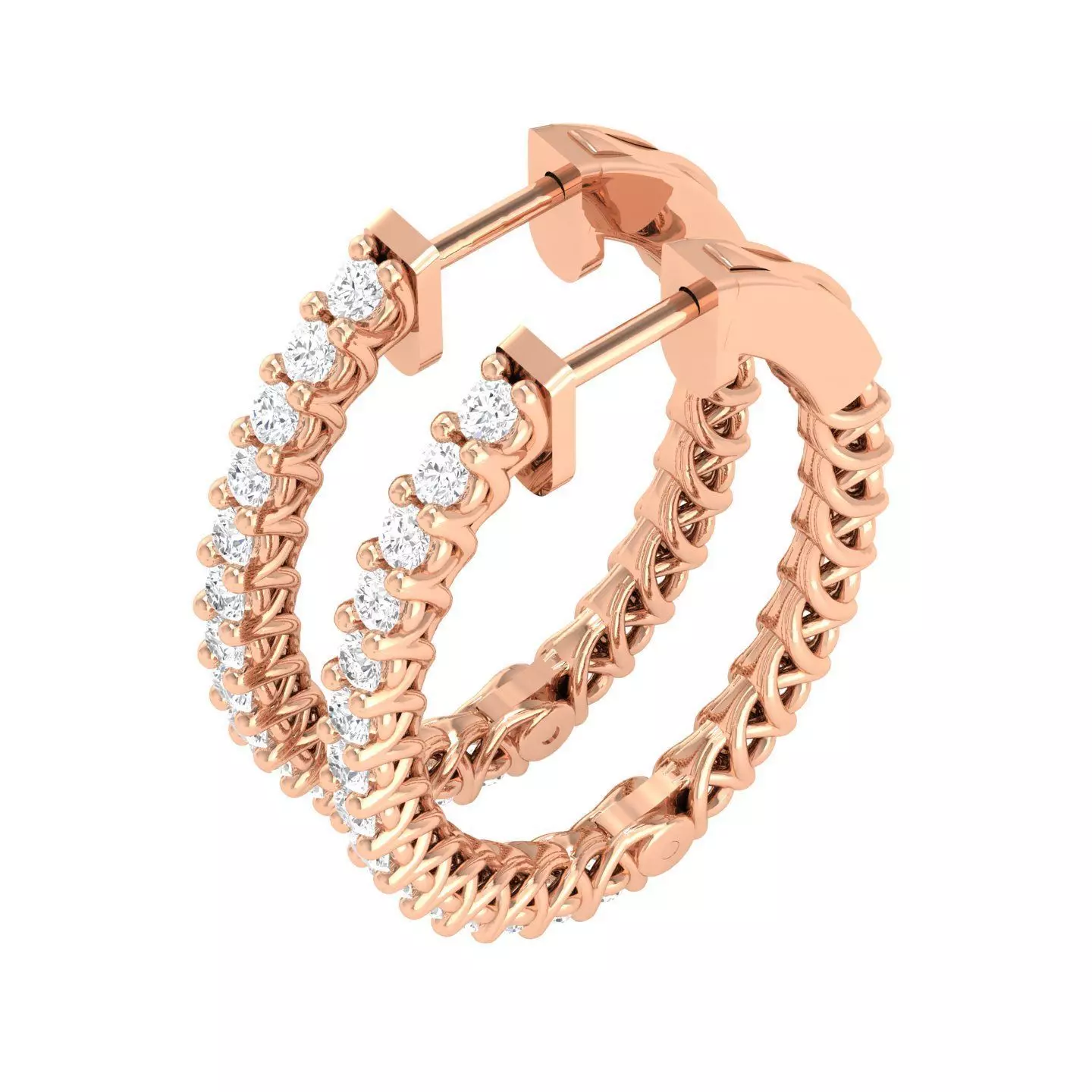 Women Earrings 3dm stl render detail  3D print model_0