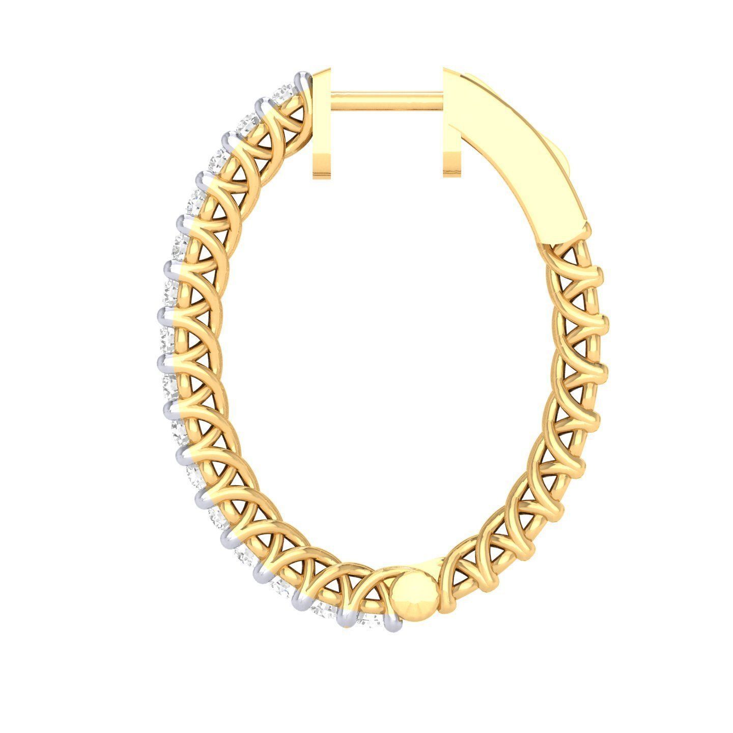 Women Earrings 3dm stl render detail  3D print model_7