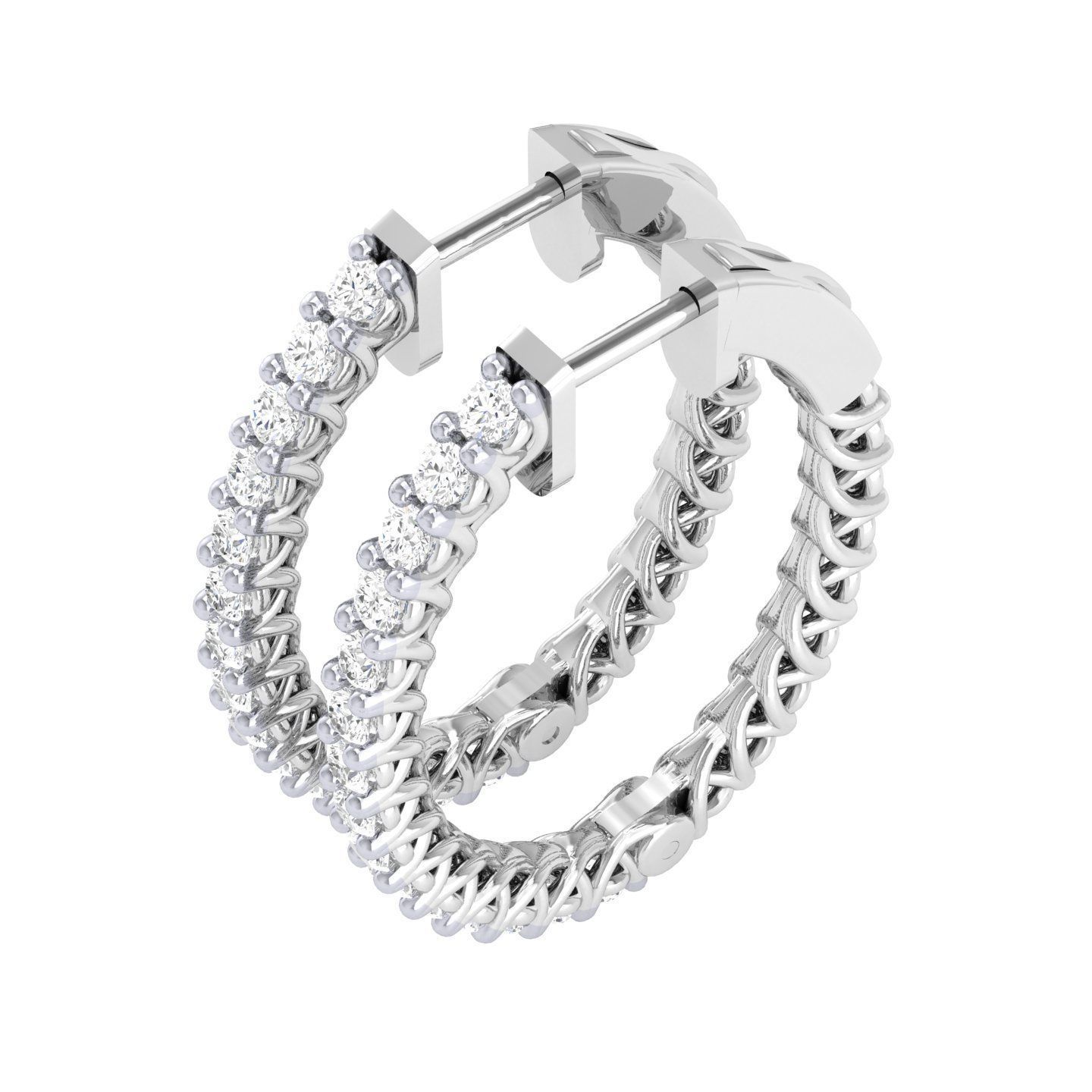 Women Earrings 3dm stl render detail  3D print model_5