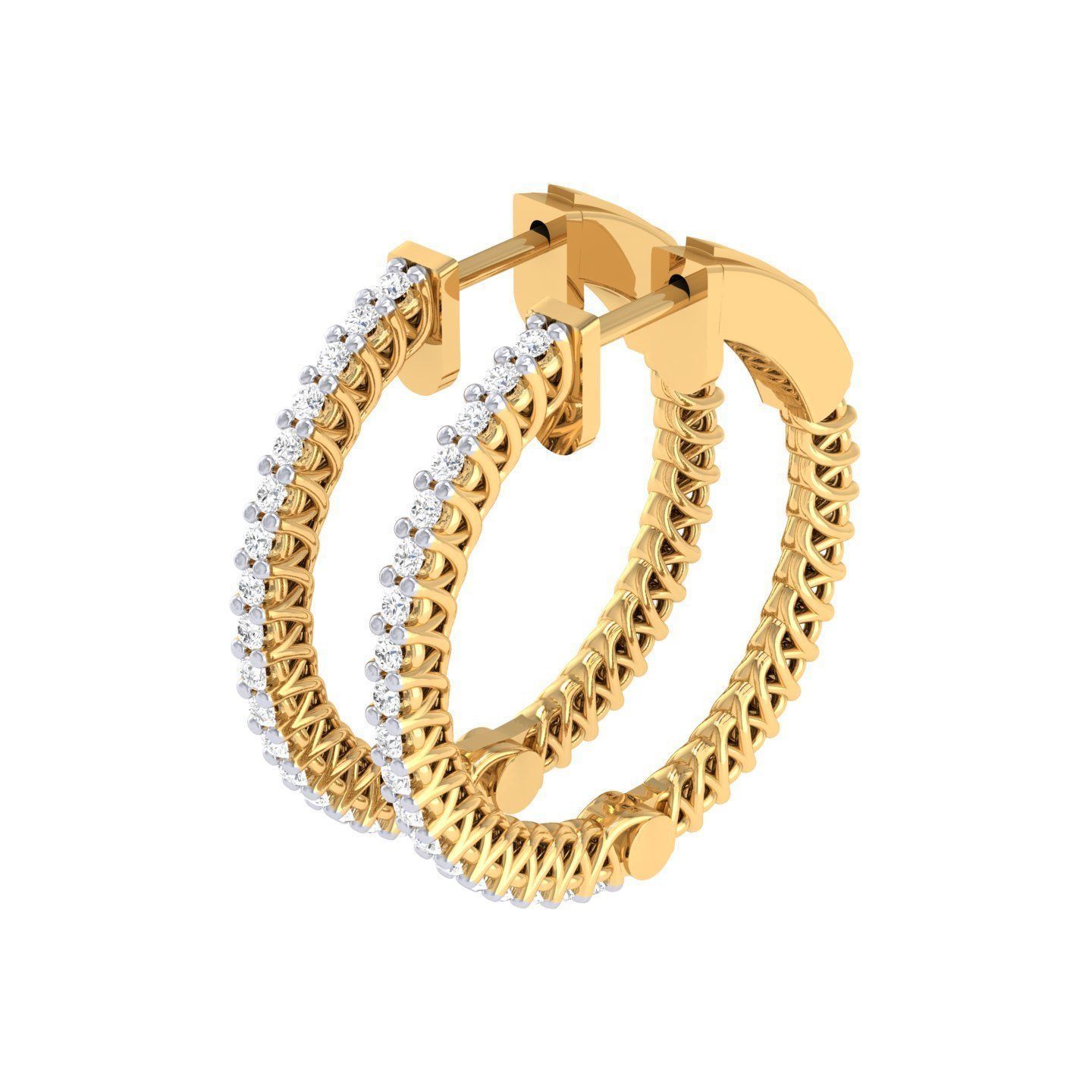 Women Earrings 3dm stl render detail  3D print model_8