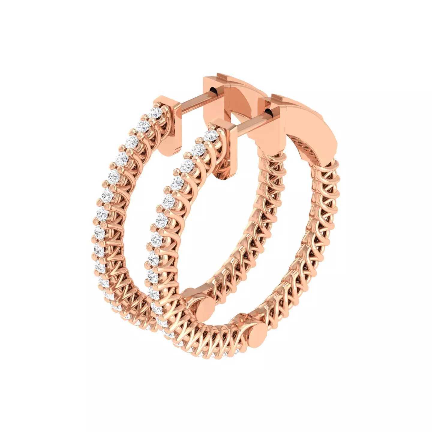 Women Earrings 3dm stl render detail  3D print model_0