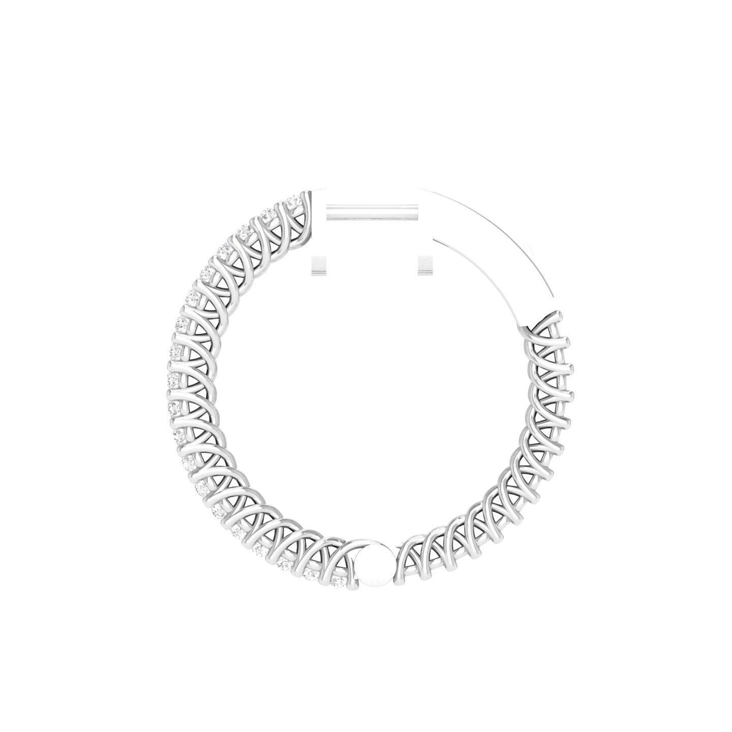 Women Earrings 3dm stl render detail  3D print model_4