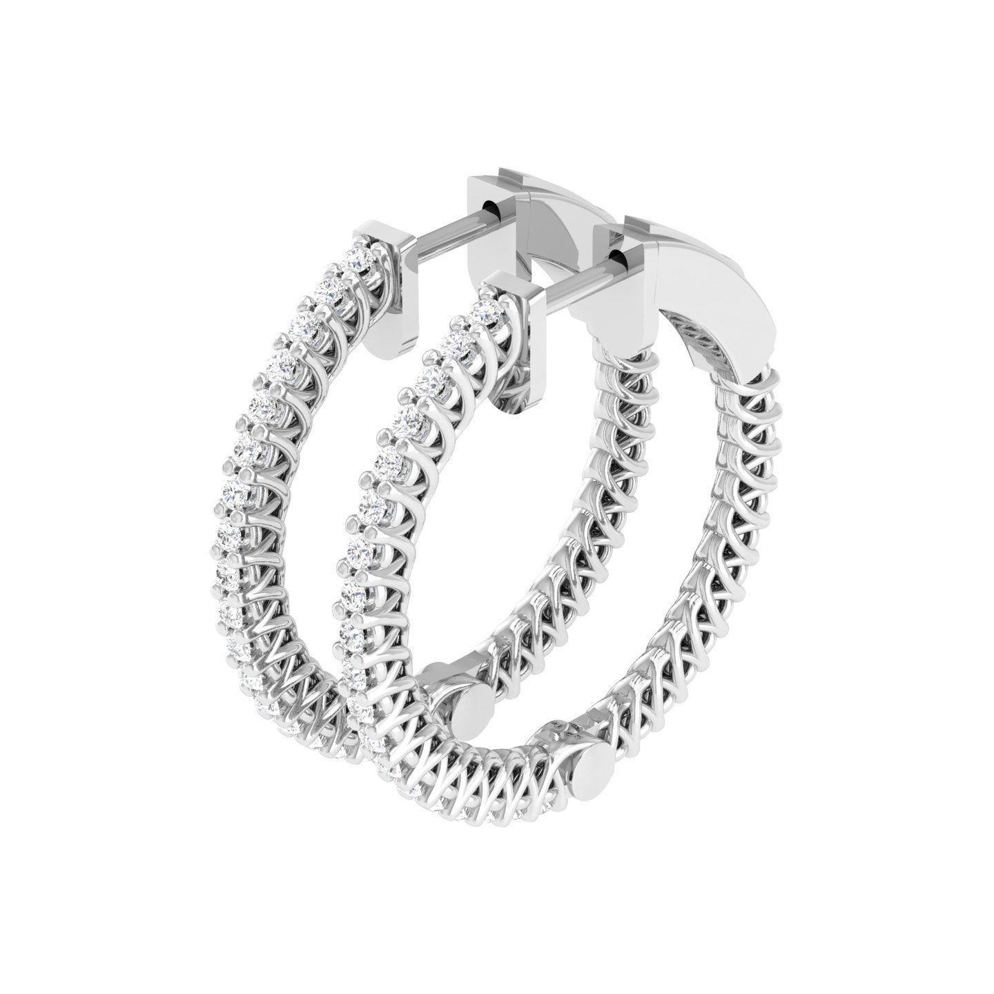 Women Earrings 3dm stl render detail  3D print model_5