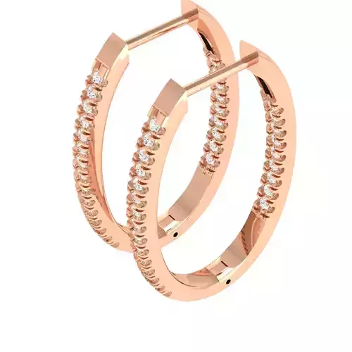 Women Earrings 3dm stl render detail 