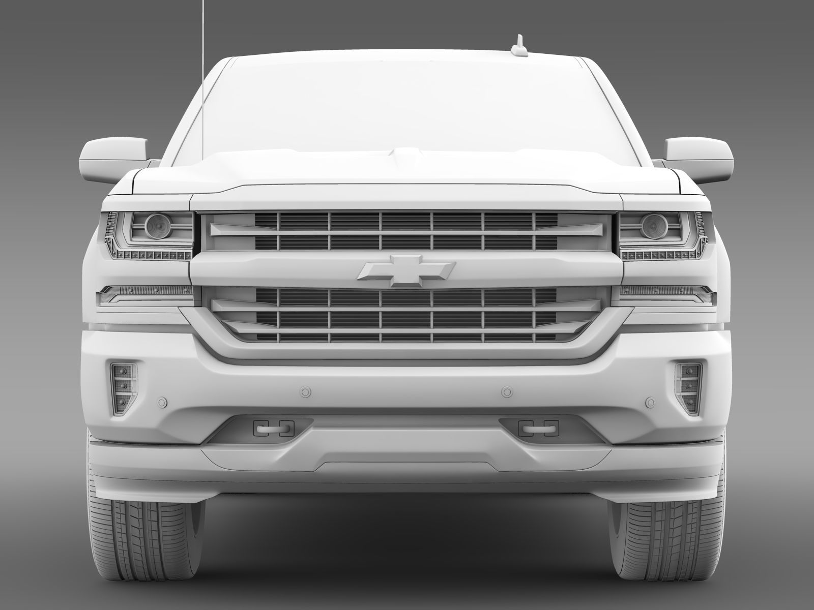 Chevrolet Silverado High Country ShB 2016 3D model_5