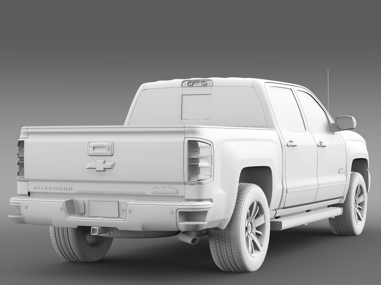 Chevrolet Silverado High Country ShB 2016 3D model_6