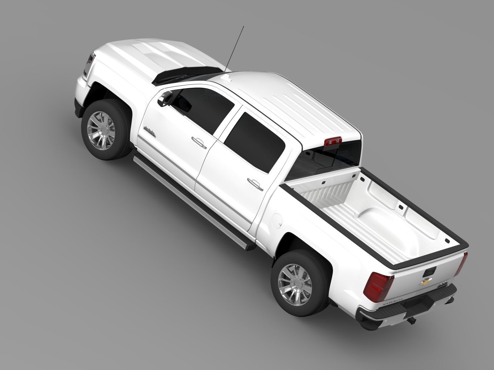 Chevrolet Silverado High Country ShB 2016 3D model_2