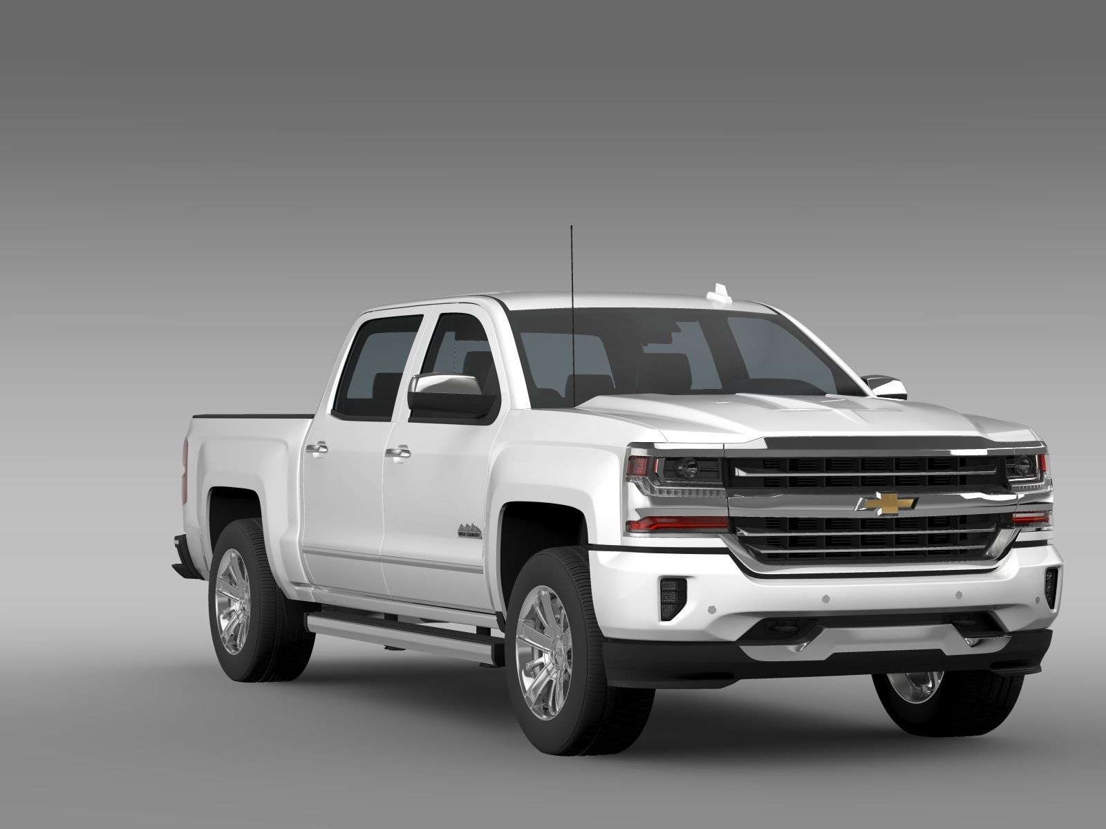 Chevrolet Silverado High Country ShB 2016 3D model_11