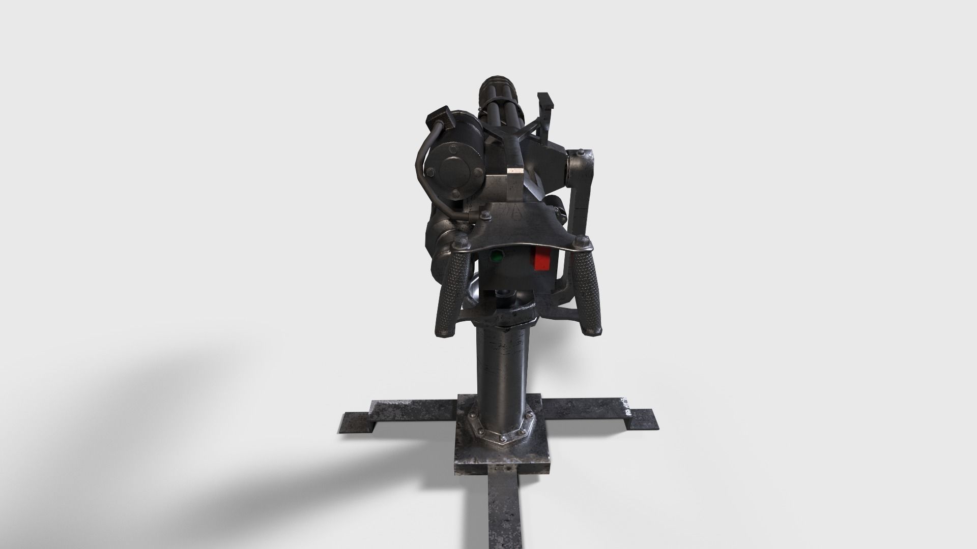 M134 Minigun Realtime Low-poly 3D model_4