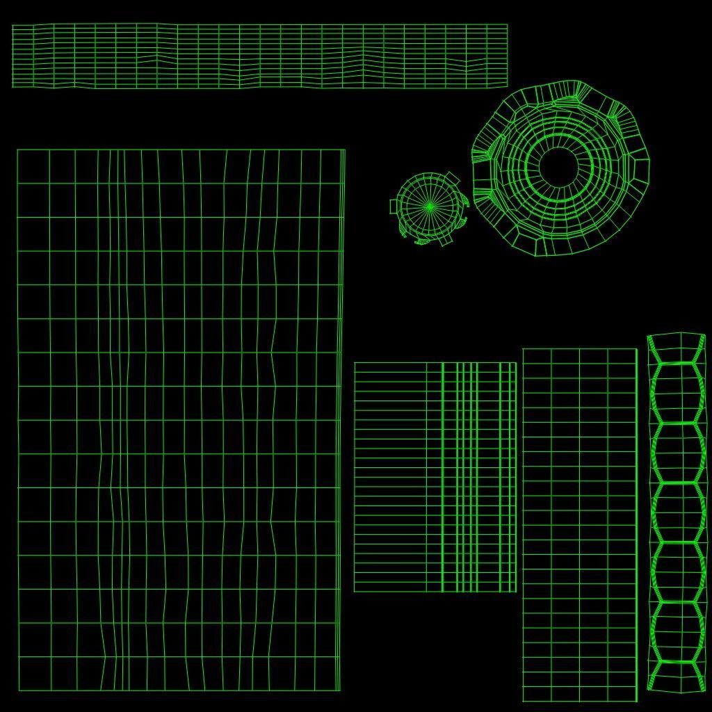 Gas Cylinder Low-poly 3D model_12