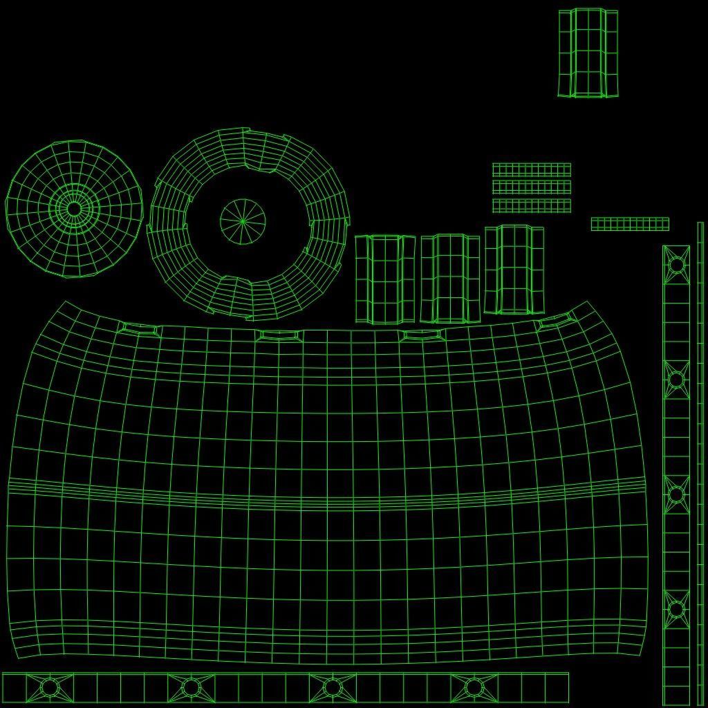 Gas Cylinder Low-poly 3D model_13
